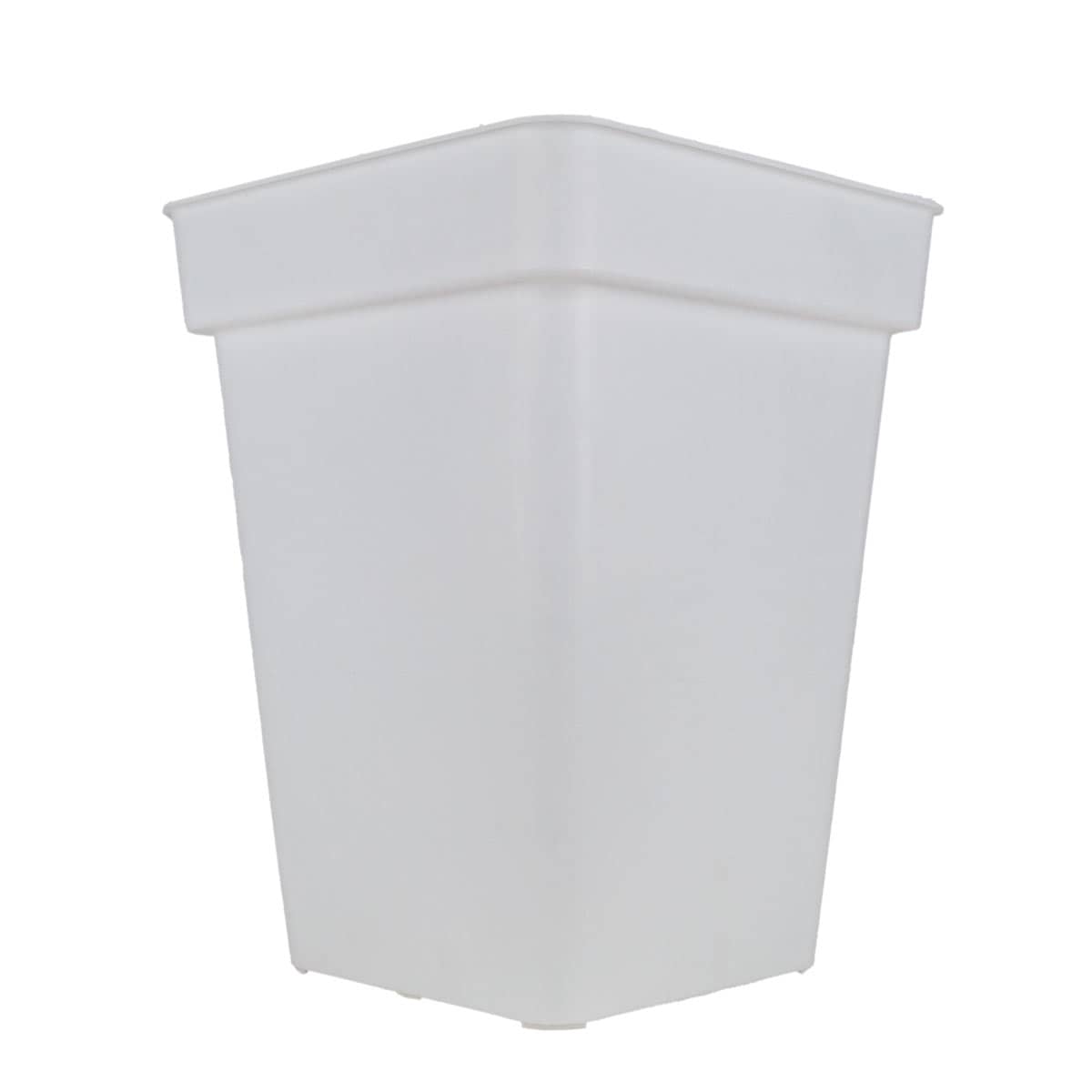 Maceta Cuadrada Blanca 7 Litros - Green Growshop