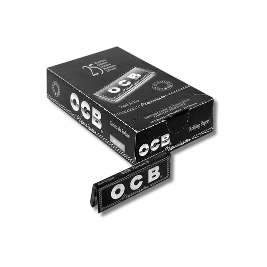 Papelillo Premium Negro 1.25 Display 25 Unidades - OCB - Green Growshop