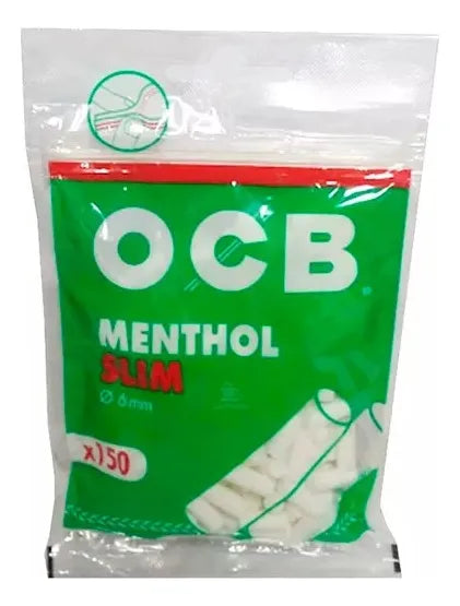 FILTRO SLIM MENTOLADO X150 10UN -OCB - Green Growshop