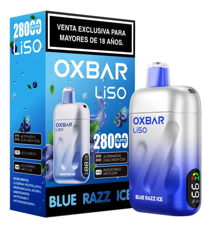 Vaporizador Liso 28000 Blue Razz Ice - Oxbar
