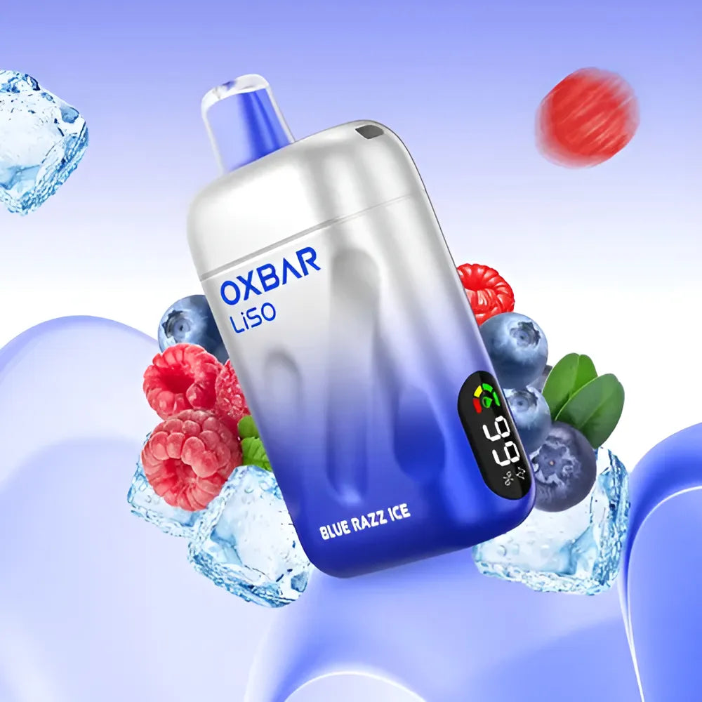 Vaporizador Liso 28000 Blue Razz Ice - Oxbar