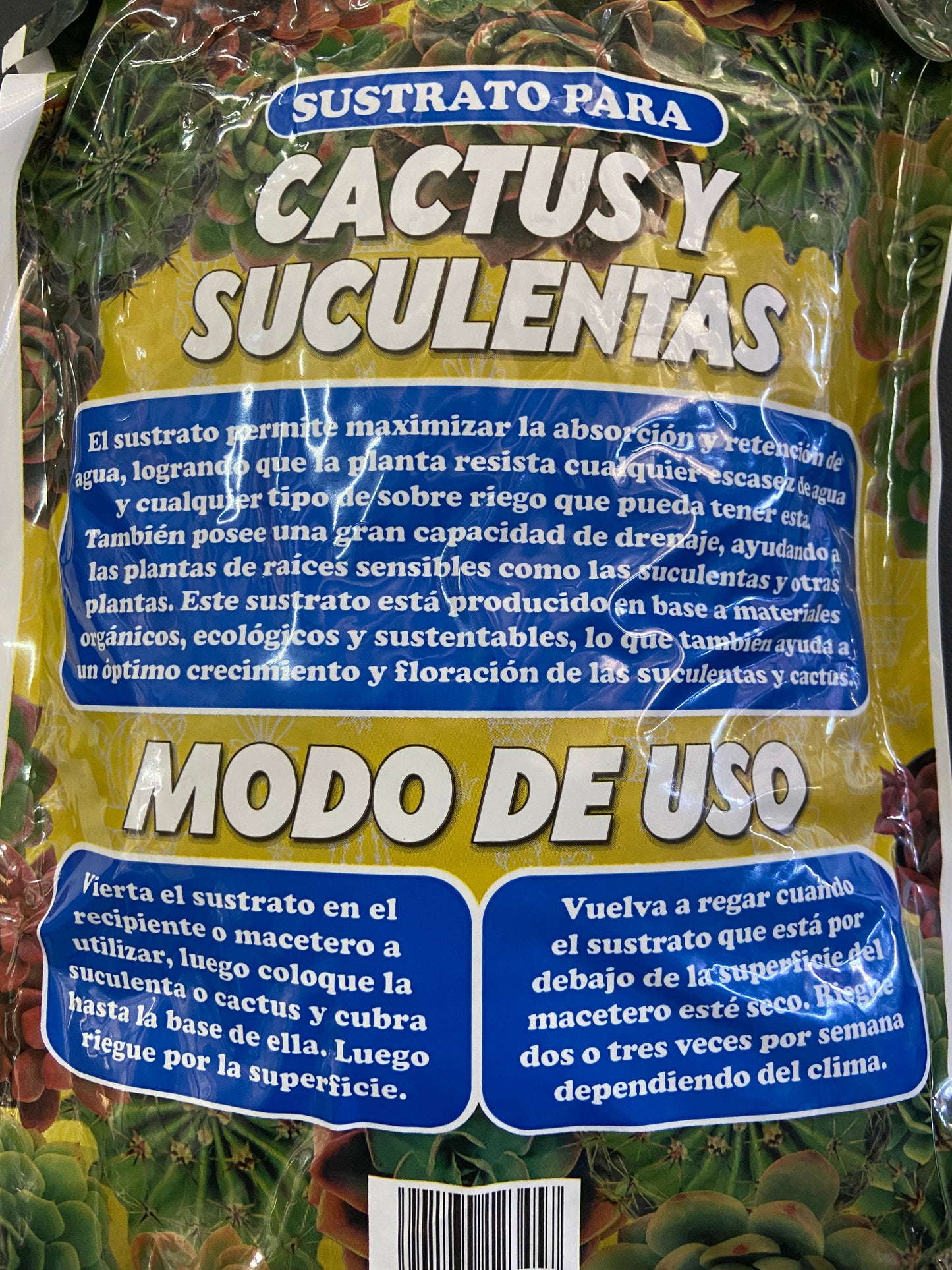 Sustrato para suculentas y cactus 2,5 Litros