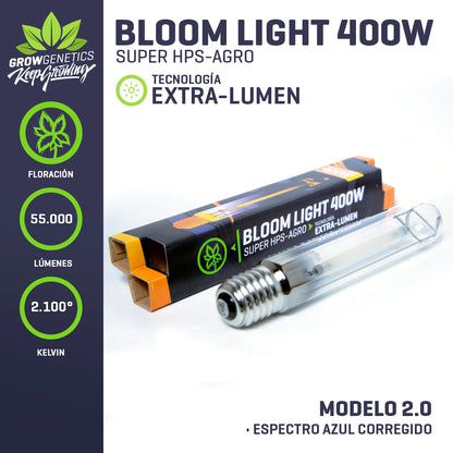 Ampolleta Grow & Bloom 400w - Grow Genetics