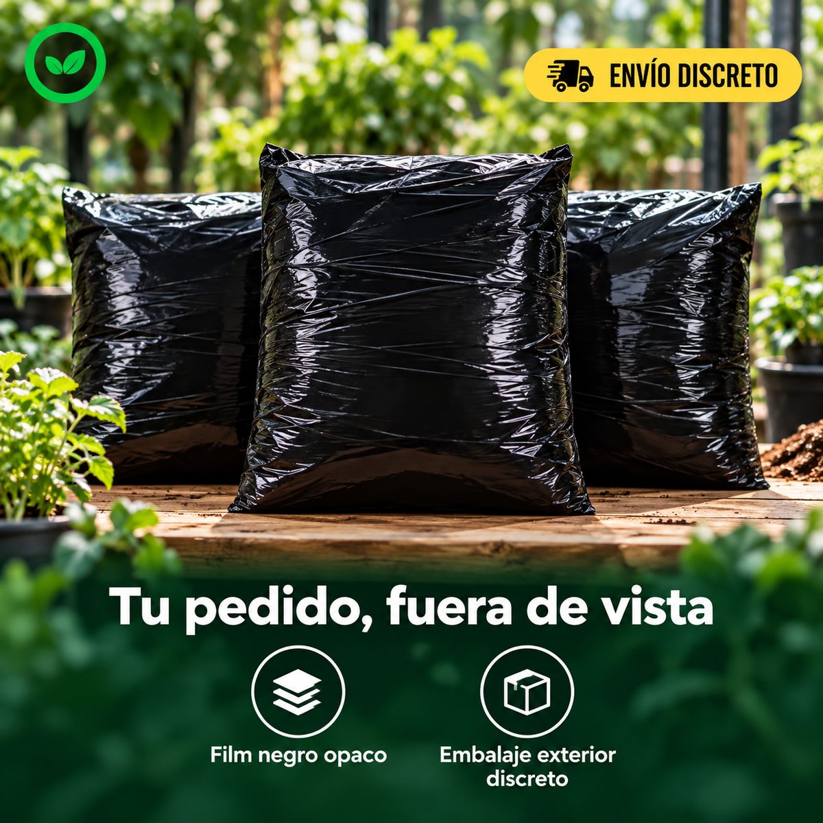 Embalaje discreto