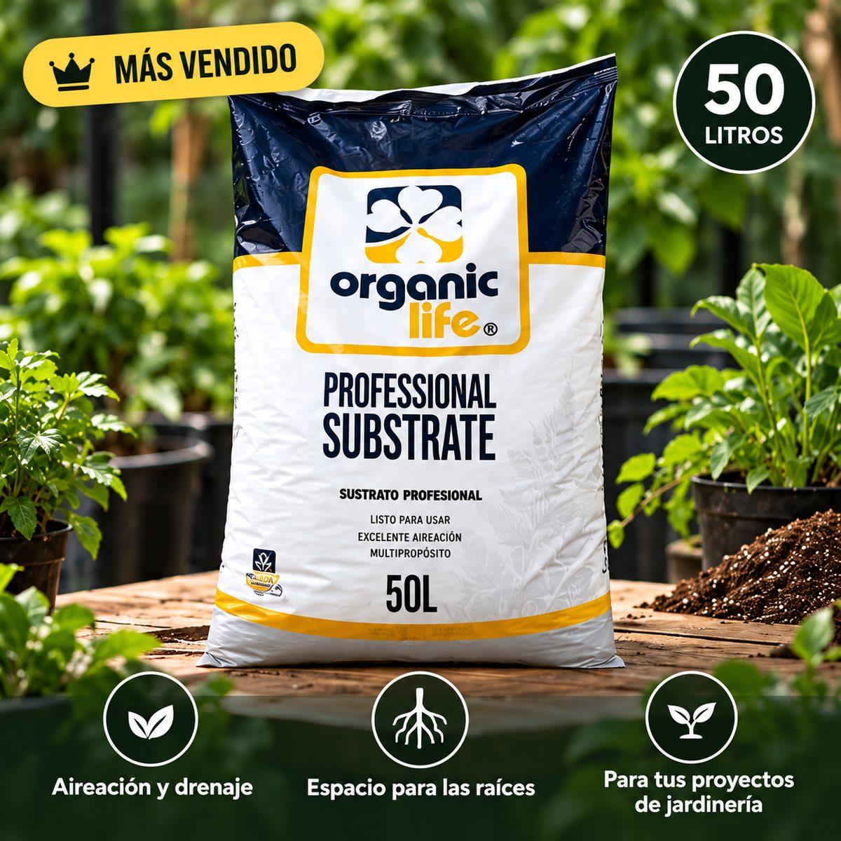 Sustrato Organic Life 50 litros